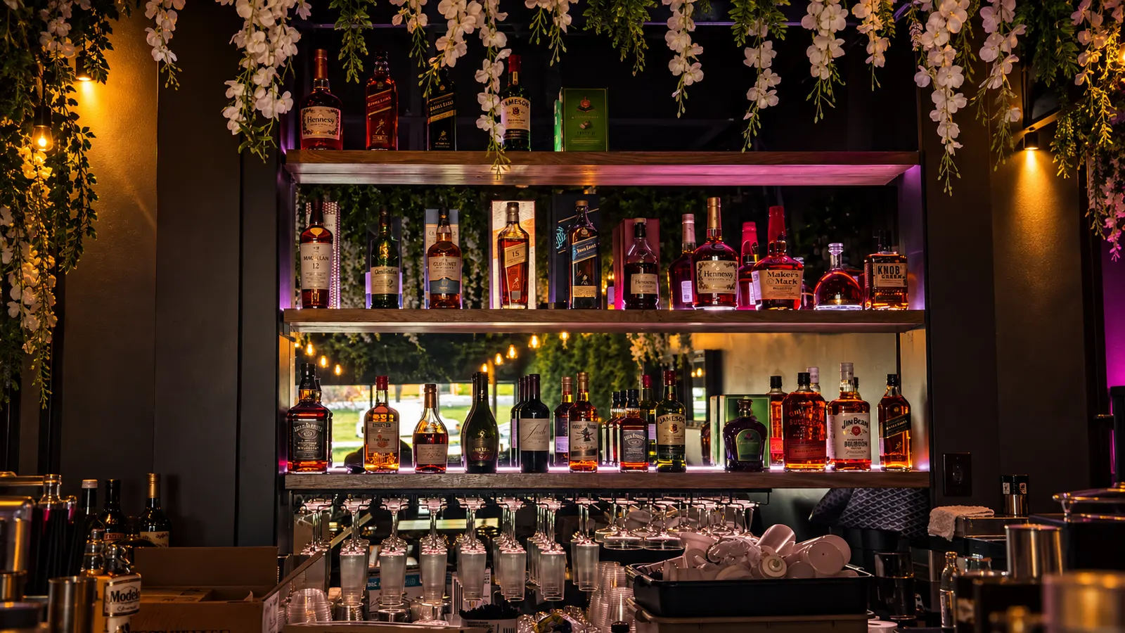 After dark at The Khukuri Restaurant Bar & Grill